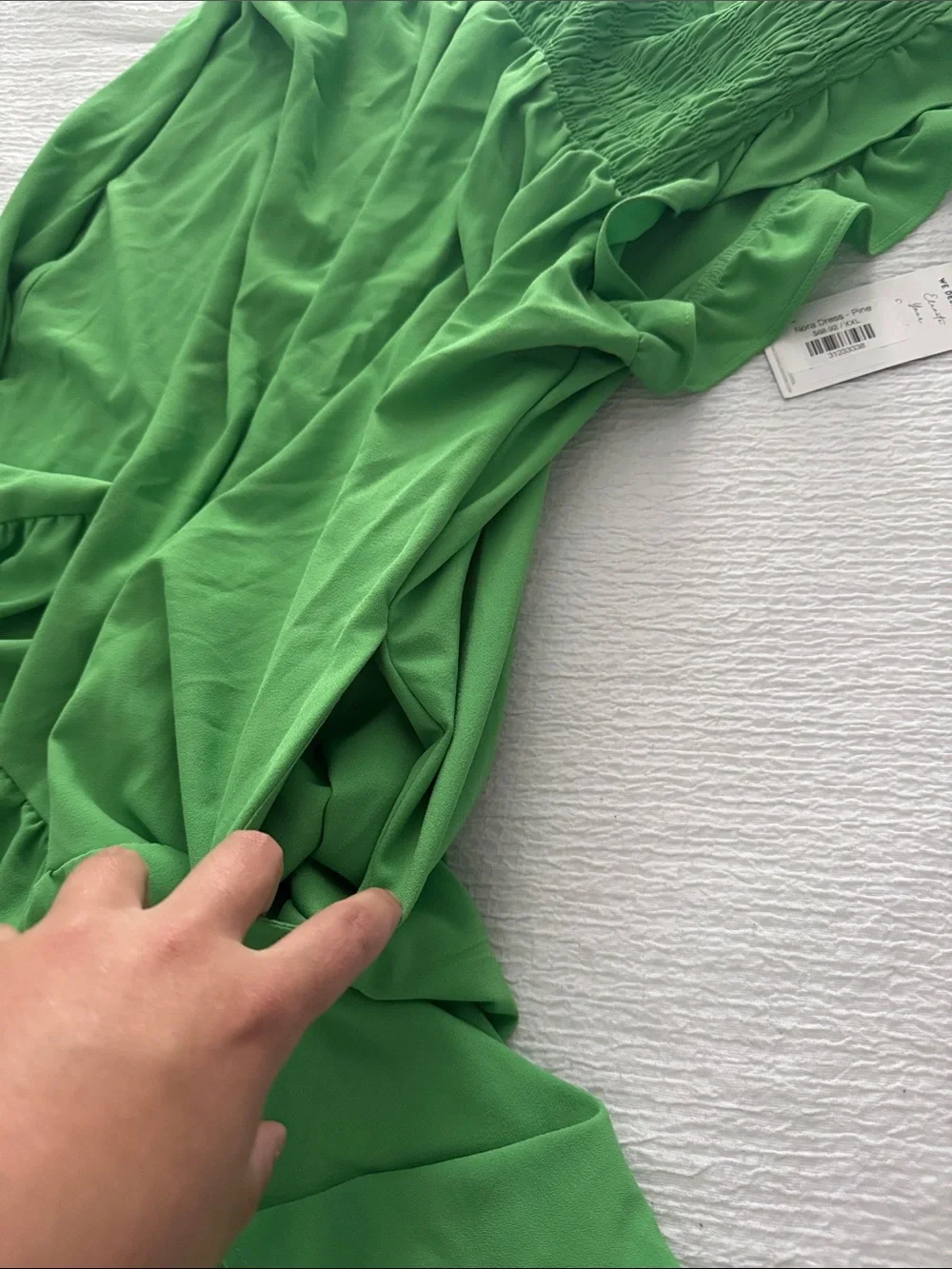 NWT Michele McDowell green dress 2x